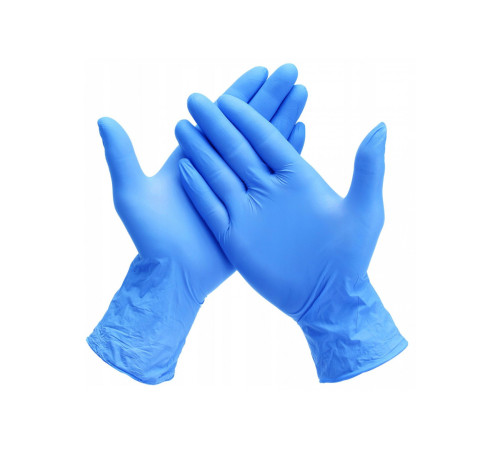 Перчатки нитрил. неопудр., KLEVER(голубые)  р XL 100 шт/упак, Китай