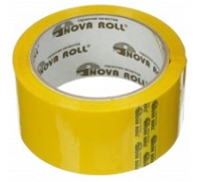 Лента упаковочная "Нова Ролл" 48мм *66м  "Нова Ролл 204" ЖЕЛТЫЙ  (36ед./уп) РОССИЯ