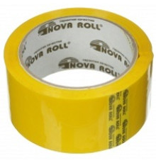 Лента упаковочная "Нова Ролл" 48мм *66м  "Нова Ролл 204" ЖЕЛТЫЙ  (36ед./уп) РОССИЯ
