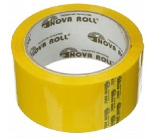 Лента упаковочная "Нова Ролл" 48мм *66м  "Нова Ролл 204" ЖЕЛТЫЙ  (36ед./уп) РОССИЯ