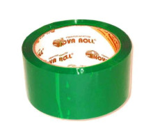 Лента упаковочная "Нова Ролл" 48мм *66м  "Нова Ролл 204" ЗЕЛЕНЫЙ  (36ед./уп) РОССИЯ