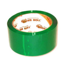 Лента упаковочная "Нова Ролл" 48мм *66м  "Нова Ролл 204" ЗЕЛЕНЫЙ  (36ед./уп) РОССИЯ