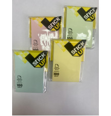Блок 51*76 мм ассорти 100 л  пастель, с липким слоем DELI, Китай