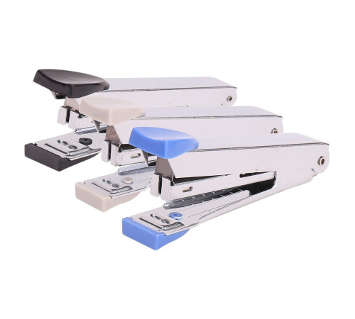 15л Степплер №10 Deli Start  металлич. корпус цвет (черный.голуб.бежевый.)Китай