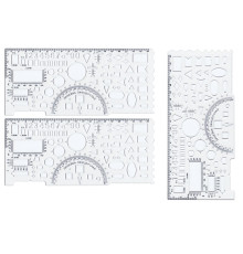 Линейка 20 см пласт. «Офицерская» прозрачная цвет ассорти, РФ