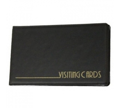 Визитница 70*115 мм, 24 карт , "Magnetic" Panta Plast ПВХ., черный/синий, Польша