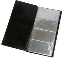 Визитница 120*244 мм, 96 карт, Винил Panta Plast "Винил" черный, Польша