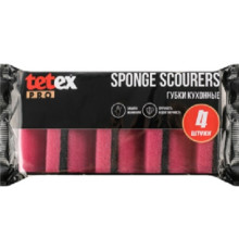 Губка 95*70*44мм TETEX PRO, профиль с абразивом 4шт, РБ