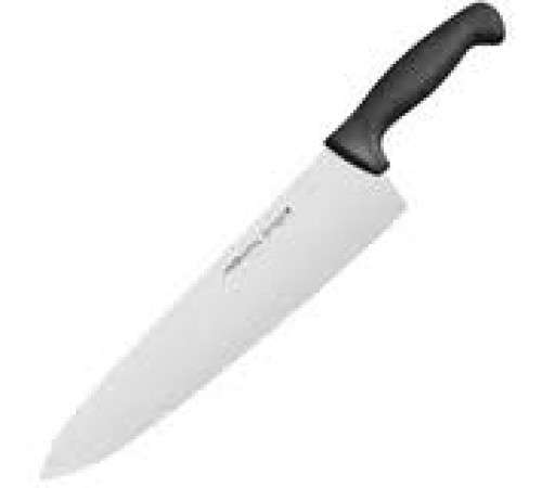Нож поварской 24см(лезвие) "Проотель" сталь нерж.,пластик черный L=380мм, РФ