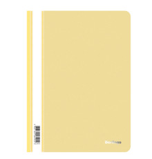 Скоросшиватель пластиковый с прозр.верхом А4  Berlingo 0,18мм желтая 220387 (10).РФ