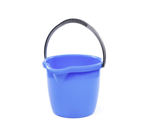 Ведро 12л пластик №11, синее со сливом. РБ