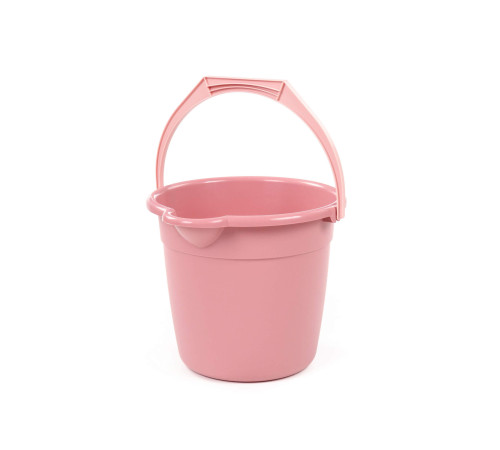 Ведро 10л. бледно-коралловое со сливом. РБ