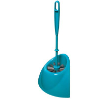 Комплект "YORK" (ершик+подставка) треугольный, бирюзовый, РБ