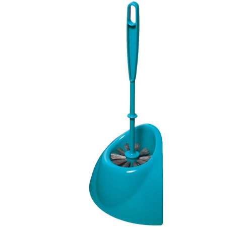 Комплект "YORK" (ершик+подставка) треугольный, бирюзовый, РБ