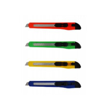 Нож канцелярский 9мм ширина лезвия 070000400 /РФ