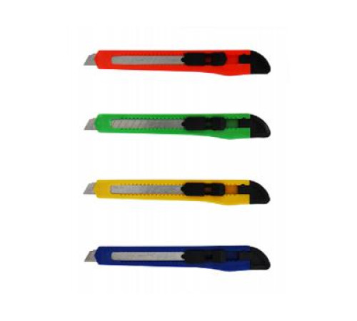 Нож канцелярский 9мм ширина лезвия 070000400 /РФ