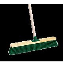 Щетка 60*6см промышленная для подметания деревянная,мягкий ворс 60*6 см, черенок 125 см, РБ