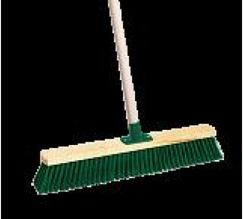 Щетка 60*6см промышленная для подметания деревянная,мягкий ворс 60*6 см, черенок 125 см, РБ