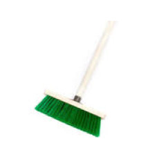 Щетка 42*6,5см с ворсом для подметания 4-хрядная  С ЧЕРЕНКОМ 120 см деревянная, РБ