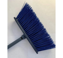 Щетка 27см*50мм  д/подмет улиц 4-х рядная с ворсом 12 см С ЧЕРЕНКОМ пластик116 см , РБ