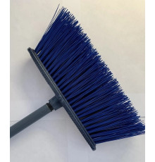 Щетка 27см*50мм  д/подмет улиц 4-х рядная с ворсом 12 см С ЧЕРЕНКОМ пластик116 см , РБ