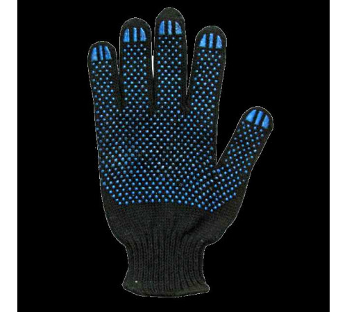 Перчатки из красного полиэстера с вспенен.черн. покрытием на ладони, 13 класс вязки, р-р 9, Китай