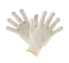 Перчатки х/б 10 кл, 4-х нитка БЕЗ ПВХ белые, РФ