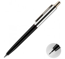 Ручка подар.авт шар 1,0 Luxor метал корп черн/хром 1125 синяя, Индия