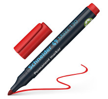 Маркер перманентный Красный Schneider Maxx 130 (1-3мм), Германия