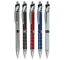 Ручка шарик/автомат Flair DIGITAL , стерж. иголь. синий масляный, металлич корп., 0,7 мм, Индия