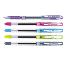 Ручка шариковая, синий стержень, 0.7 мм, BIG WRITER,корпус прозр. ассорти, Flair, Индия