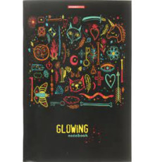 Тетрадь общая А4, 80 л. на скобе «Мерцание», 185*270 мм, клетка,РФ