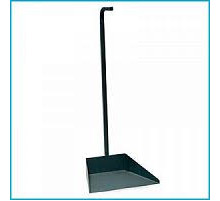 Совок металлический для мусора с вертикальной ручкой,пор. окрас, 1.0 (77 см длина ручки) РФ