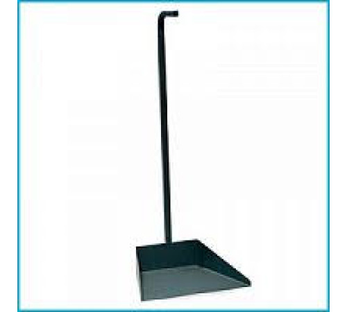 Совок металлический для мусора с вертикальной ручкой,пор. окрас, 1.0 (77 см длина ручки) РФ