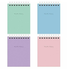 Блокнот А7~40л  "Minimal Pastel" Brauberg на гребне, РФ