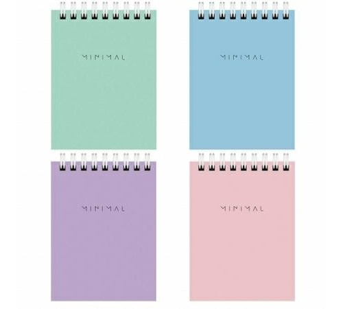 Блокнот А7~40л  "Minimal Pastel" Brauberg на гребне, РФ