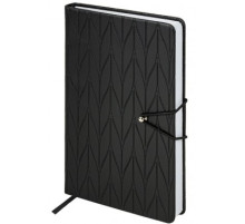 Ежедневник A5, 160 л., недатированный BRAUBERG "Braided" под кожу, гвоздик, РФ