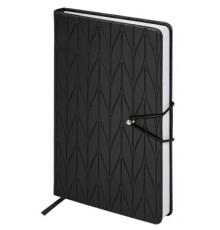 Ежедневник A5, 160 л., недатированный BRAUBERG "Braided" под кожу, гвоздик, РФ