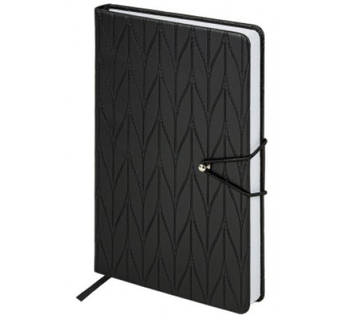 Ежедневник A5, 160 л., недатированный BRAUBERG "Braided" под кожу, гвоздик, РФ