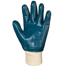 Перчатки нитриловые манжет-резинка  полный облив, BVB, р-р 10,5Китай