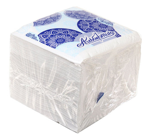 Салфетки сервировочные  бумажные белые, 100 шт/пач., 23*23 см, 45пач/кор. РБ