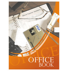 Тетрадь А4, для записей 96 листов, твердая обложка, Office book рабочее место, цветной блок, РБ