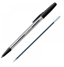 Ручка шариковая черная Luxor ranger прозр.пласт.корп. (стерж. 138мм) РФ