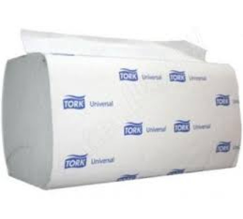 Полотенца ZZ сложения. Однослойные, с тиснением.Tork SingUniwersal 250л. (20 пач/уп) 23*11,5 см,РФ