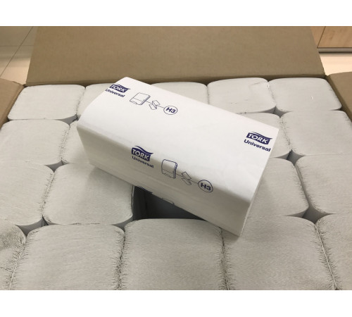 Полотенца ZZ сложения. Однослойные, с тиснением.Tellus СинглфолдСтан 250л. (20 пач/уп) 23*11,5 см,РФ