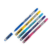 Ручка шариковая синяя Linc Gliss корпус ассорти, Индия