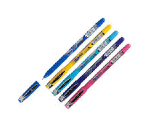 Ручка шариковая синяя Linc Gliss корпус ассорти, Индия