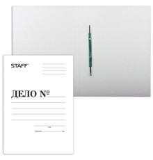 Скоросшиватель карт. STAFF, гарант. пл. 310 г/кв.м., (на 200л.) 121119 (200) белый. РФ