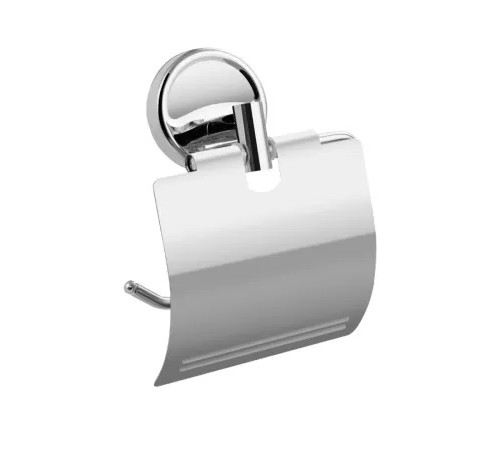 Держатель туалетной бумаги САНАКС с крышкой, металл хром, 115*155 мм, Китай