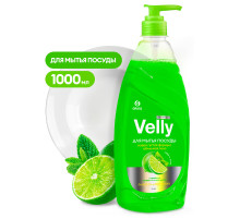 1000 мл Средство д/мытья посуды "Velly Premium" лайм и мята " 1000 мл, РФ